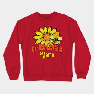 Unbelievable Mema Sunflowers and Bees Crewneck Sweatshirt